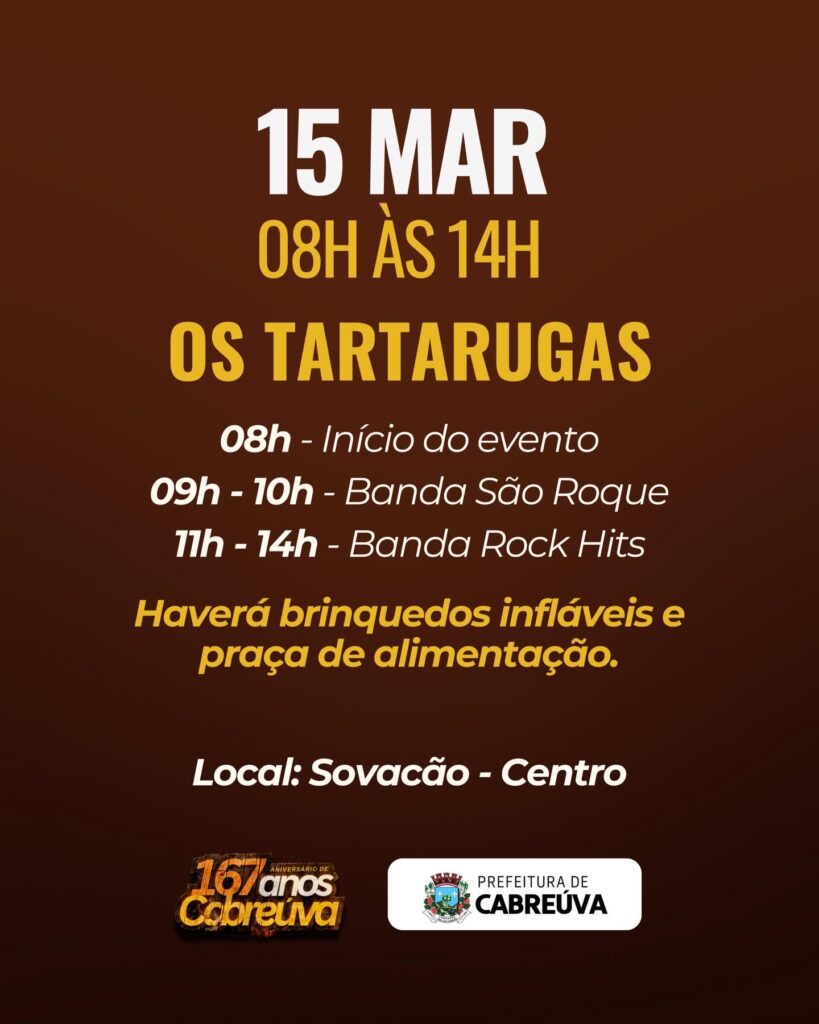 Aniversário de Cabreúva 167 anos