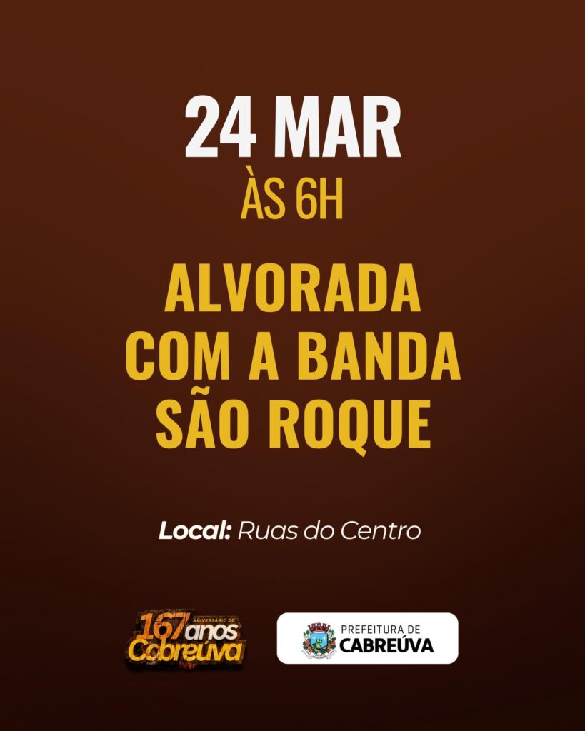 Aniversário de Cabreúva 167 anos